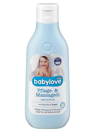 Олія babylove для догляду та масажу для чутливої шкіри, 250 мл, від dm (німеччина)