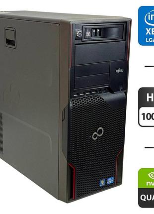 Рабочая станция fujitsu celsius m720 tower / intel xeon e5-1620 (4 (8) ядра по 3.6 - 3.8 ghz) / 16 gb ddr3 / 1000 gb hdd / nvidia