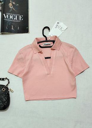 Топ поло zara