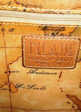 Auth. alviero martini 1a classe world map tote bag сумка 4