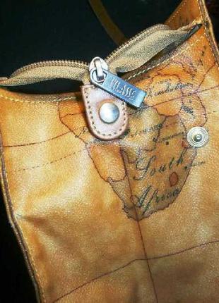 Auth. alviero martini 1a classe world map tote bag сумка 5