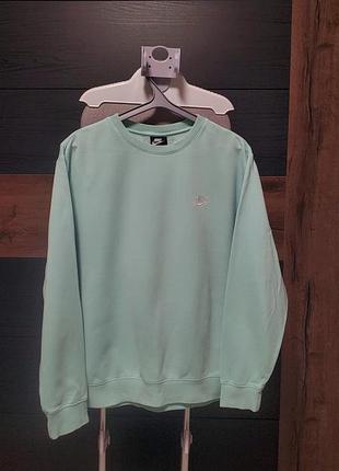 Свитшот nike club crw bb мятный bv2662-309