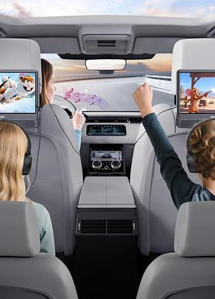12-дюймовый двойной автомобильный dvd-проигрыватель с входом hdmi, экраном телевизора с наушниками