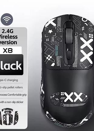 Беспроводная мышь warvank x8 2.4ghz 800/1200/2400 dpi аккумулятор 500 мач черная
