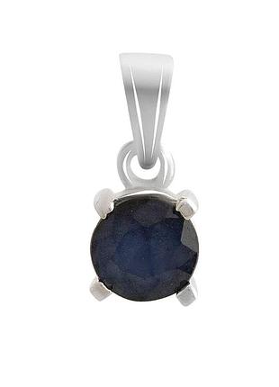 Серебряная подвеска высокогокачества с сапфиром 0.665ct (2143291)