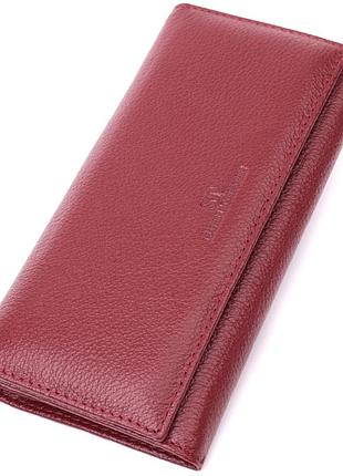 Женский оригинальный кошелек из натуральной кожи st leather 22522 бордовый