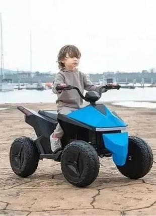 Детский электро квадроцикл на аккумуляторе joy ct-77806 для детей 3-8 лет синий