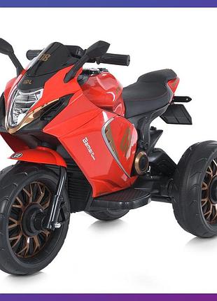 Дитячий електро мотоцикл триколісний на акумуляторі bambi m 5050 для дітей 3-8 років червоний