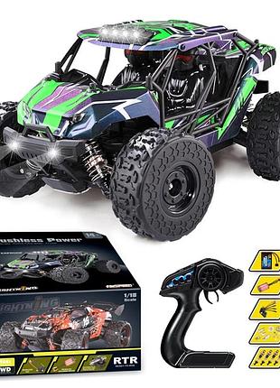 Детская машинка на пульте радиоуправления вездеход hospeed hs18432 1:18 аккумуляторный 52 км/час зеленый