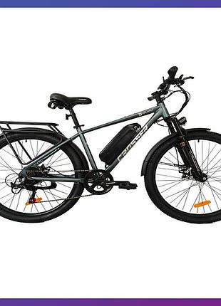 Електровелосипед двоколісний для дорослих crosser e-gamma 27.5" 48v/750w/14ah зелений матовий