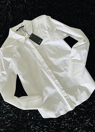 Сорочка armani exchange оригінал бавовняна сорочка old money жіночий одяг біла сорочка блузка сорочки та блузи