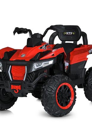 Дитячий електроквадроцикл на акумуляторі bambi m 5807 з пультом радіокерування для дітей від 3 років червоний