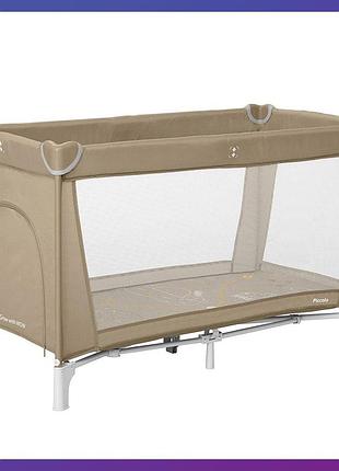 Дитячий ігровий манеж прямокутний carrello piccolo crl-18101 sand beige бежевий