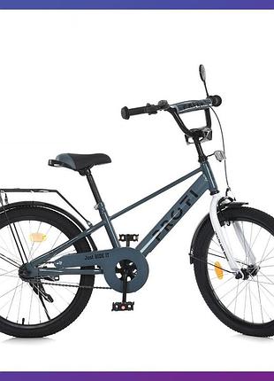 Велосипед детский двухколесный стальная рама profi mb 20023-1 20" рост 130-150 см возраст 7 до 11 лет хаки