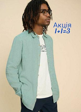 100% льняна сорочка white stuff pembroke ls classic fit