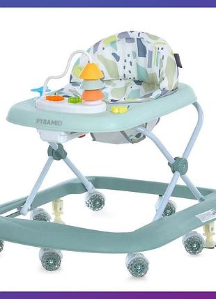 Детские музыкальные ходунки игровая панель el camino me 1217 pyramid green зеленый