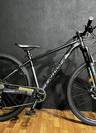 Велосипед гірський однопідвісний на алюмінієвій рамі crosser mt-036 29/17 1*12 l-twoo+shimano чорний