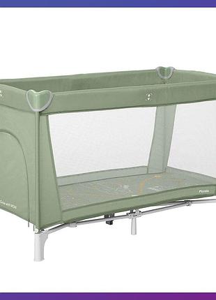 Дитячий ігровий манеж прямокутний carrello piccolo crl-18101 mint green зелений
