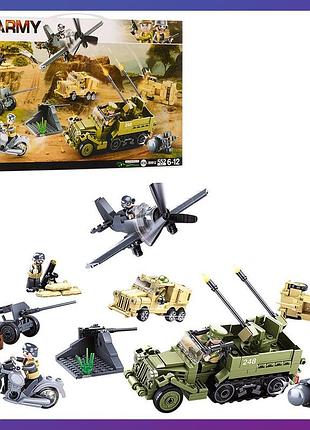 Детский конструктор sluban m38-b0812 военная техника 552 деталей