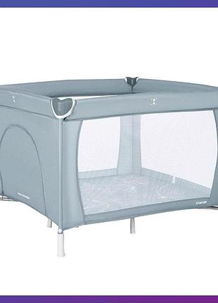 Дитячий ігровий манеж квадратний carrello grande crl-18104 ash grey сірий
