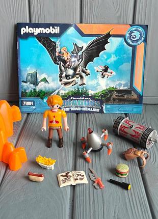 Игровой набор фигурок playmobil dragons thunder &amp; tom