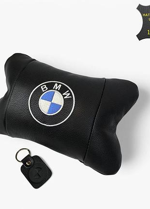 Ортопедическая подушка bmw из натуральной кожи – для комфорта bk-222 в машине