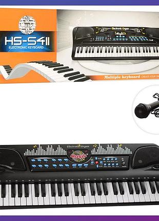Детское пианино-синтезатор hs5411-21 54 клавиши микрофон