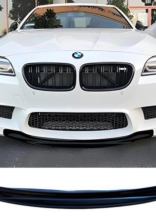 Передний лип dpt v1 (для m5, черный глянец) для bmw 5 серия f10/f11 2010–2016 гг