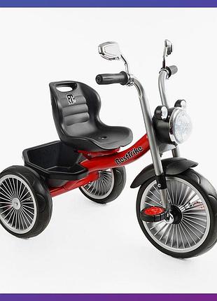 Детский трехколесный велосипед best trike bs-69116 с корзинкой красный