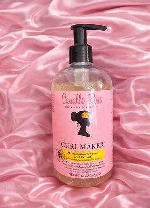 Незмивний гель для кучерів camille rose curl maker 🇺🇸 | новий | натуральний склад | до 07.2028