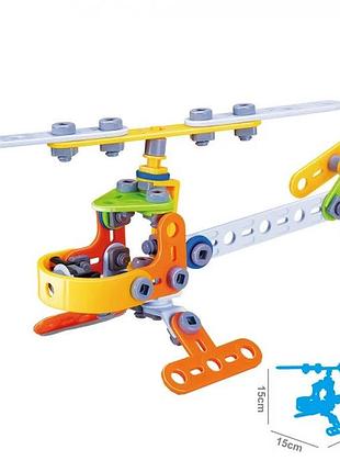 Конструктор build&play "вертолет" hanye j-7710, 78 элемента | maxisvit
