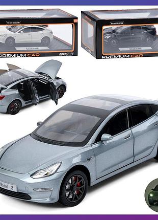 Дитяча машинка металева інерційна ap-2064 tesla model 3 1:24