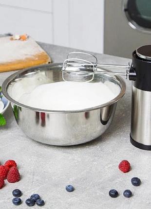 Миксер для замешивания теста ручной magio мg-231 300 вт, универсальный ручной миксер wi-80