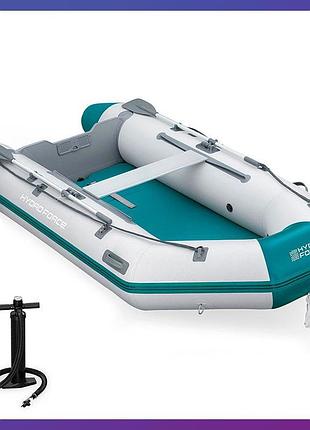 Човен надувний на 5 місць bestway 65049 з веслами та насосом 330x162x44 см
