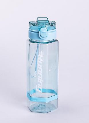 Бутылка для воды многоразовая 760 мл бутылочка с трубочкой для спорта и школы