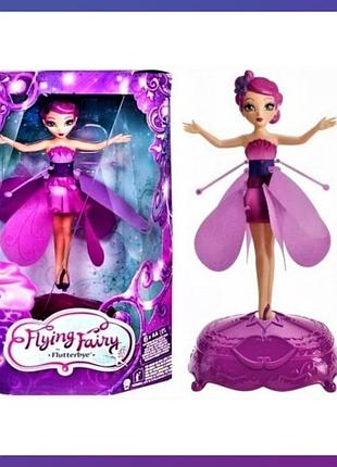 Летающая кукла фея flying fairy x-1307 сенсорное управление, подсветка, музыкальная подставка