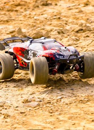 Детская машинка на пульте радиоуправления monster truck hospeed hs18421 1:18 аккумуляторная 52 км/час красный