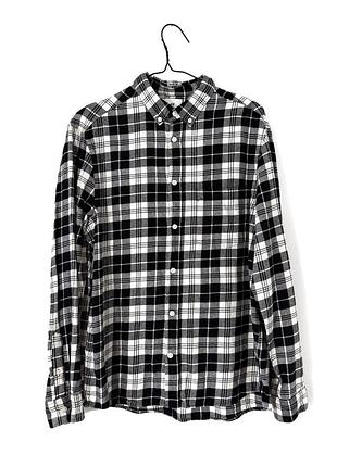 Рубашка в клетку из плотного материала h&amp;m