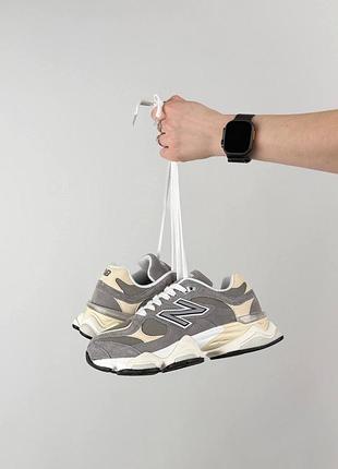 Женские кроссовки new balance 9060 grey beige