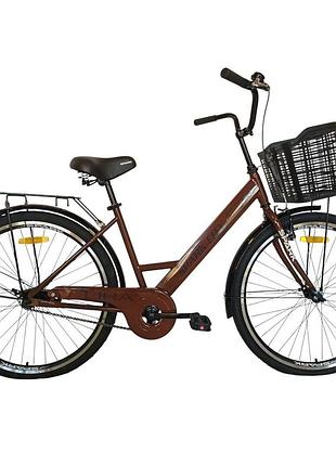 Велосипед st 26" spark city lira рама 17" коричневый (240040)