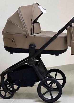Детская универсальная коляска 2 в 1 carrello epica crl-8510 tuscan beige 2026 с прогулочным блоком бежевый