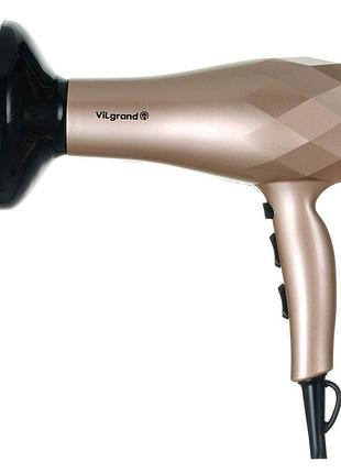Фен vilgrand vhd 2424ti цвет бежевий top shop ua_
