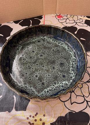 Форма для запіканки керамічний виріб  виробника "fostexs pottery".