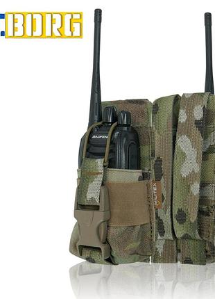 Жесткий усиленный тактический итог под правый militex gu single mag pouch cordura original usa multicam