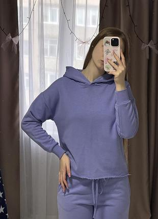 Жіночий ліловий повсякденний костюм розмір s/m
