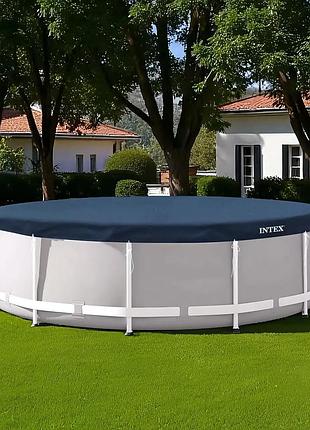 Тент для круглого каркасного бассейна 610 см intex 28088