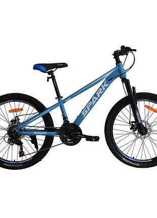 Велосипед st 24" spark ride, disk рама 12" голубой (238407)
