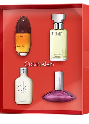 Набір парфумів calvin klein 15 мл х 4 шт., подарункова коробка, оригінал.