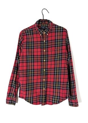 Рубашка в клетку из плотного материала abercrombie&amp;fitch