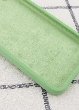 Чохол silicone case square full camera protective (aa) для apple iphone 7/8/se (2020) (4.7") м'ятний / mint 3
